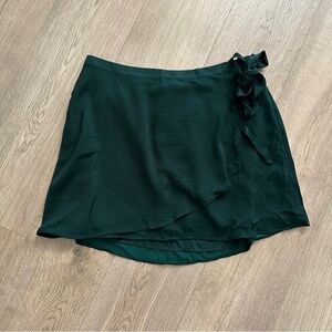 American‎ Eagle Outfitters Green Silk Skirt NEW